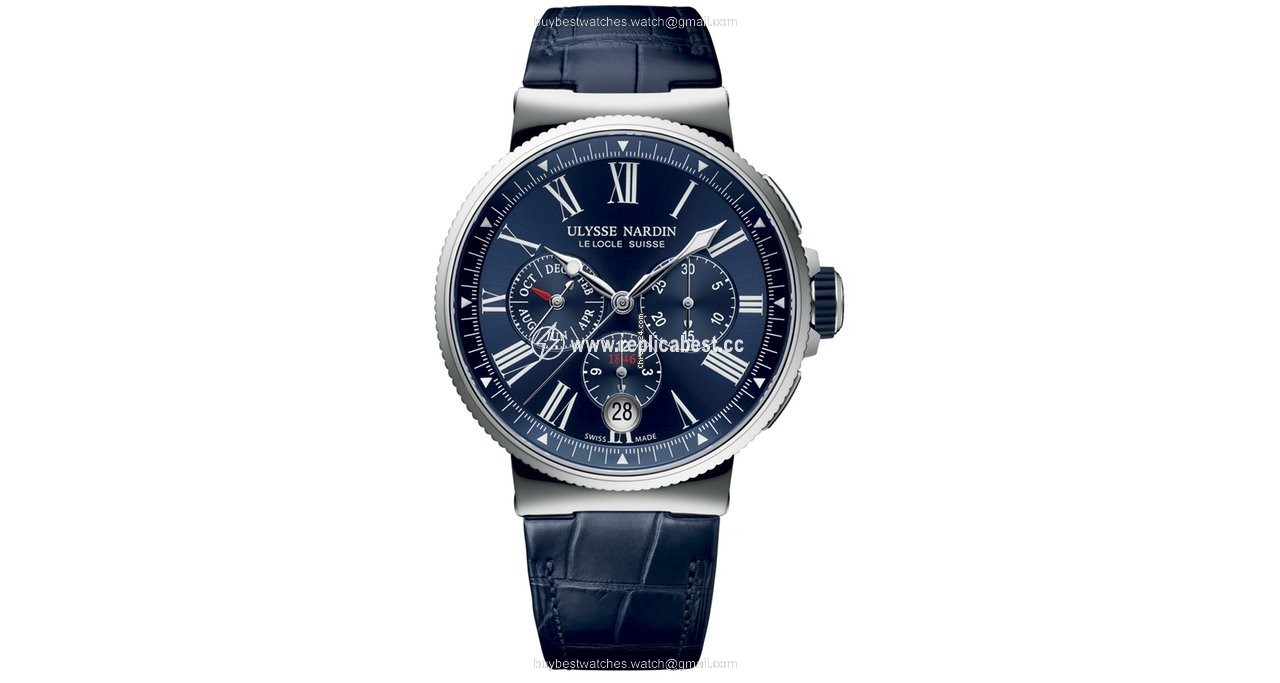 Ulysse Nardin Marine Chronograph Mens watch Unisex Automatic Steel 1533-150 43