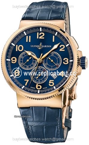 Ulysse Nardin Marine Chronograph Mens watch Unisex Automatic Rose gold 1506-150.63
