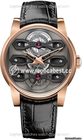 Girard Perregaux Bridges Mens watch Unisex Automatic Rose gold 99270-52-000-BA6A