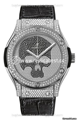 Hublot Classic Fusion 45, 42, 38, 33 mm Mens watch Unisex Automatic Titanium 511.NX.9000.LR.1704.SKULL