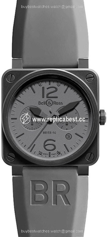 Bell & Ross BR 03-94 Chronographe Mens watch Unisex Automatic Steel BR03-94Commando