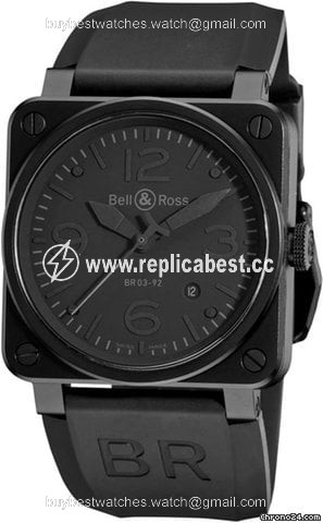 Bell & Ross BR 03 Mens watch Unisex Automatic Steel BR03-92PHANTOM