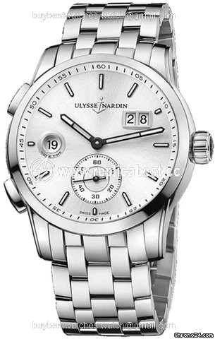 Ulysse Nardin Dual Time Mens watch Unisex Automatic Steel 3343-126-7.91