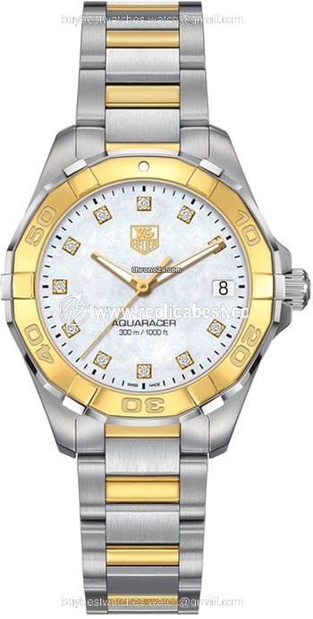 TAG Heuer Aquaracer Lady Womens watch Quartz Gold Steel WAY1351.BD0917