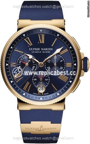 Ulysse Nardin Marine Chronograph Mens watch Unisex Automatic Rose gold 1532-150-3-43
