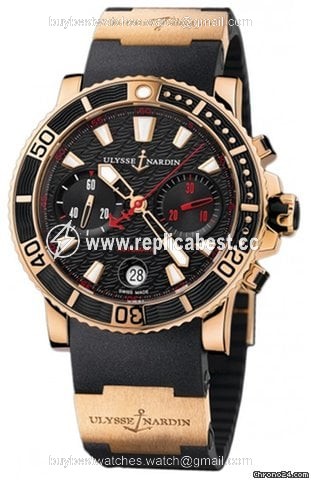 Ulysse Nardin Maxi Marine Diver Mens watch Unisex Automatic Rose gold 8006-102-3A.926