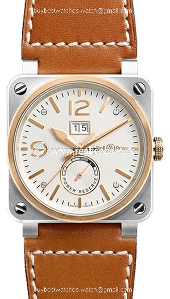 Bell & Ross BR 03-90 Grande Date et Reserve de Marche Mens watch Unisex Automatic Steel BR03-90-BICOLOR