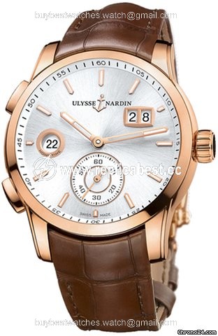Ulysse Nardin Dual Time Mens watch Unisex Automatic Rose gold 3346-126.91