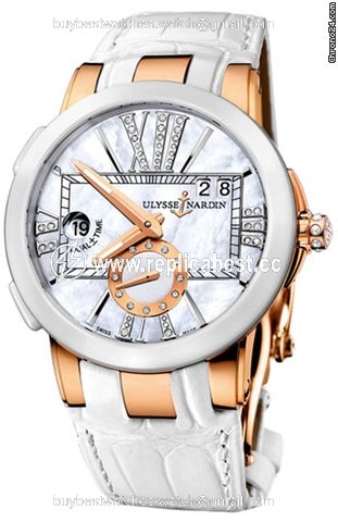 Ulysse Nardin Executive Dual Time Lady Womens watch Automatic Rose gold 246-10-391