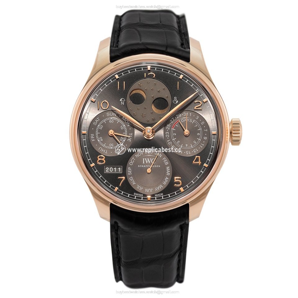 IWC Portuguese Perpetual Calendar Mens watch Unisex Automatic Rose gold IW503404