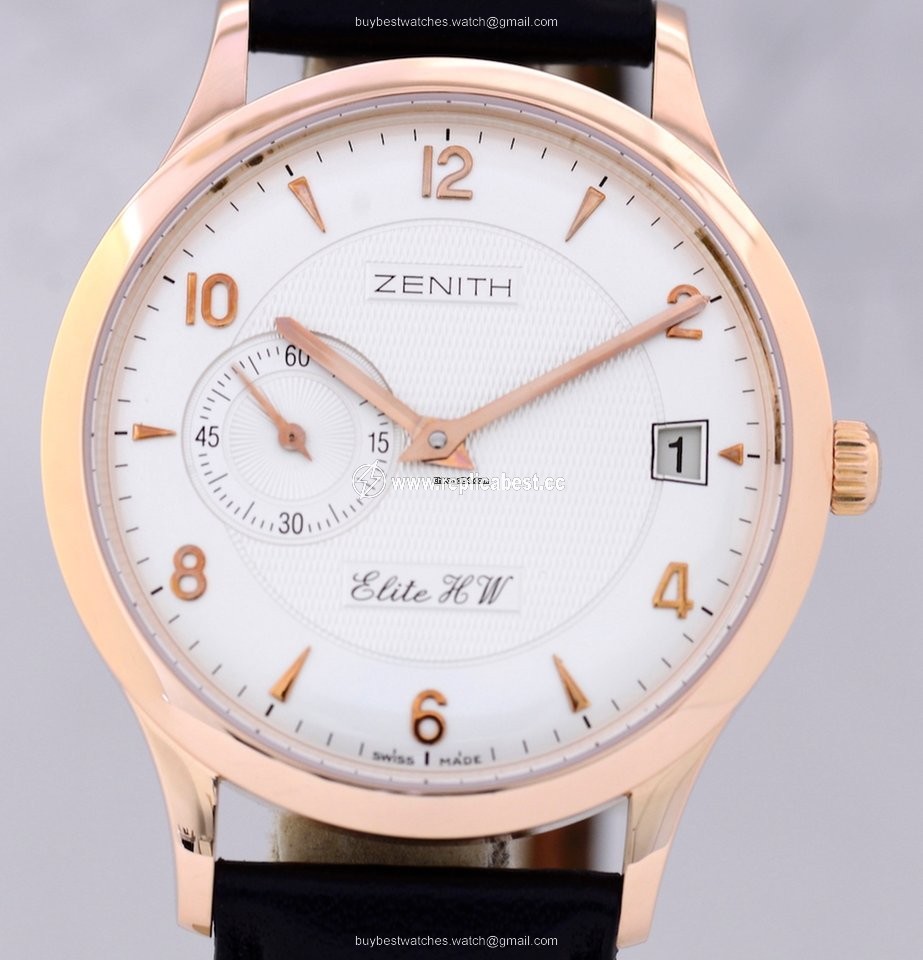 Zenith Elite Mens watch Unisex Manual winding Rose gold 17-1125-680
