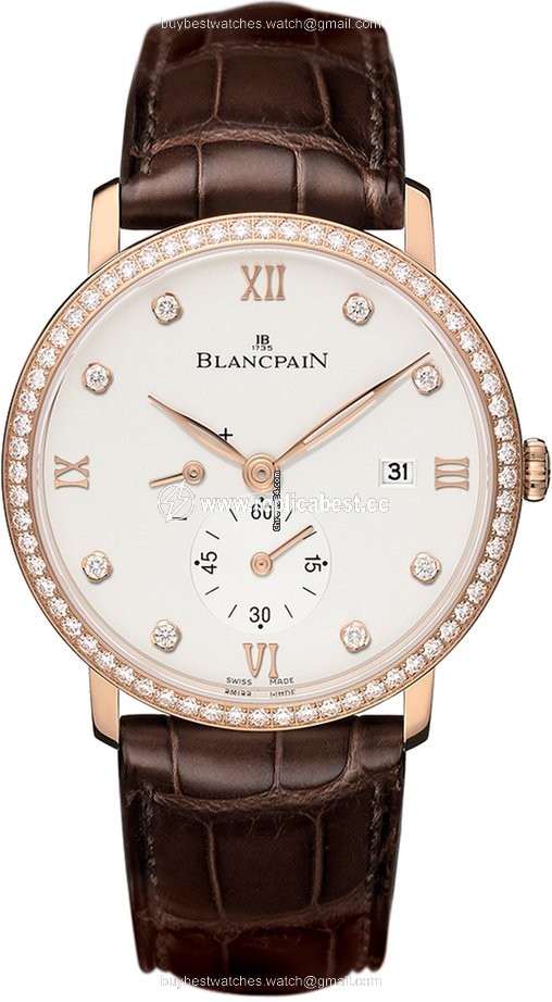 Blancpain Villeret Ultra-Slim Mens watch Unisex Manual winding Rose gold 6606-2987-55B