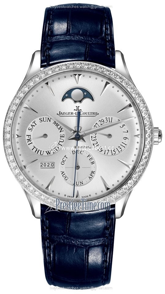 Jaeger-LeCoultre Master Ultra Thin Perpetual Mens watch Unisex Automatic White gold 1303501
