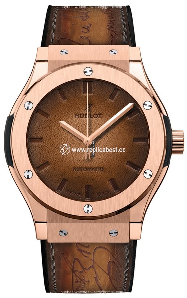 Hublot Classic Fusion 45, 42, 38, 33 mm Mens watch Unisex Automatic Rose gold 511.ox.0500.vr.ber16 BERLUTI