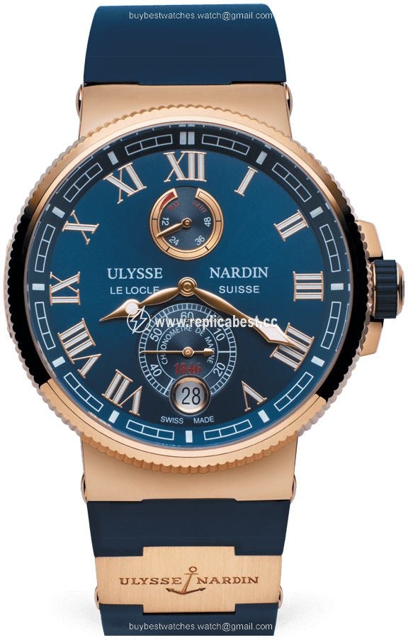Ulysse Nardin Marine Chronometer Manufacture Mens watch Unisex Automatic Rose gold 1186-126-3 43