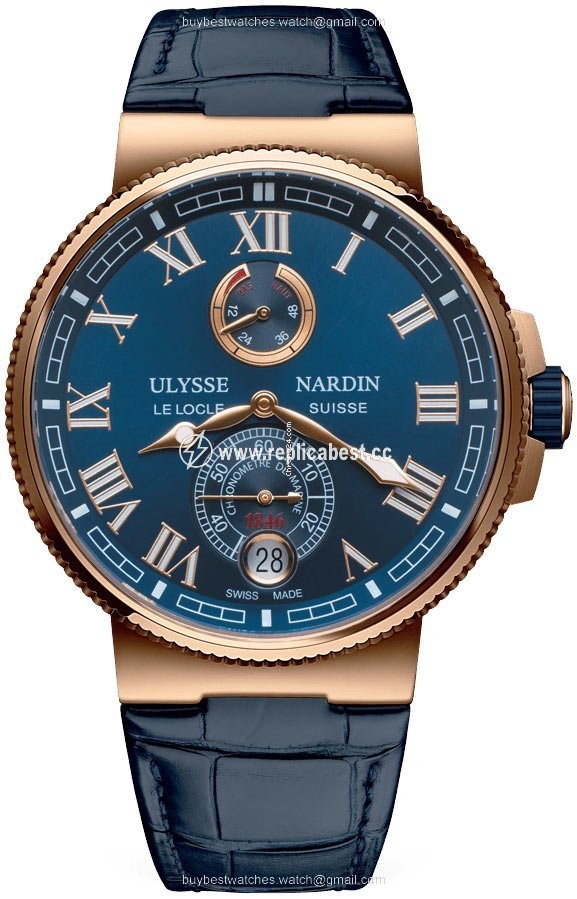 Ulysse Nardin Marine Chronometer Manufacture Mens watch Unisex Automatic Rose gold 1186-126 43