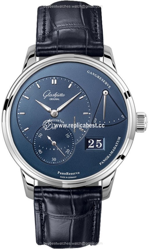 Glashutte Original PanoReserve Mens watch Unisex Manual winding Steel 1-65-01-26-12-35