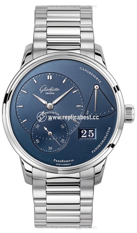 Glashutte Original PanoReserve Mens watch Unisex Manual winding Steel 1-65-01-26-12-70