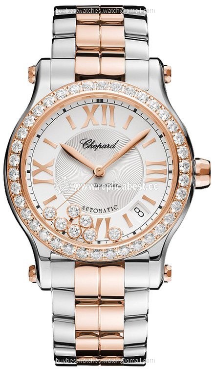 Chopard Happy Sport Womens watch Automatic Gold Steel 278559-6004