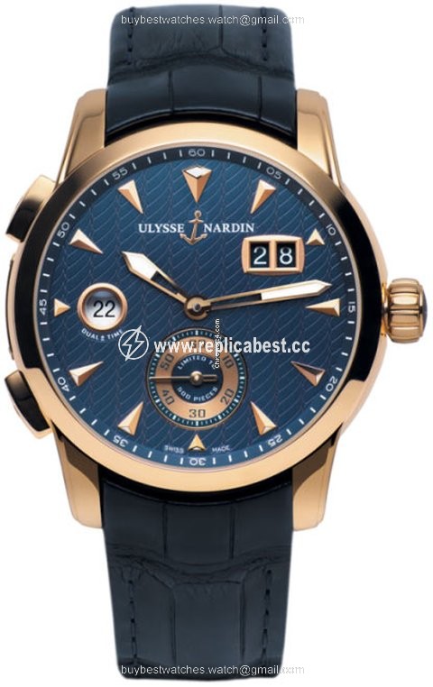 Ulysse Nardin Dual Time Mens watch Unisex Automatic Rose gold 3346-126LE 93