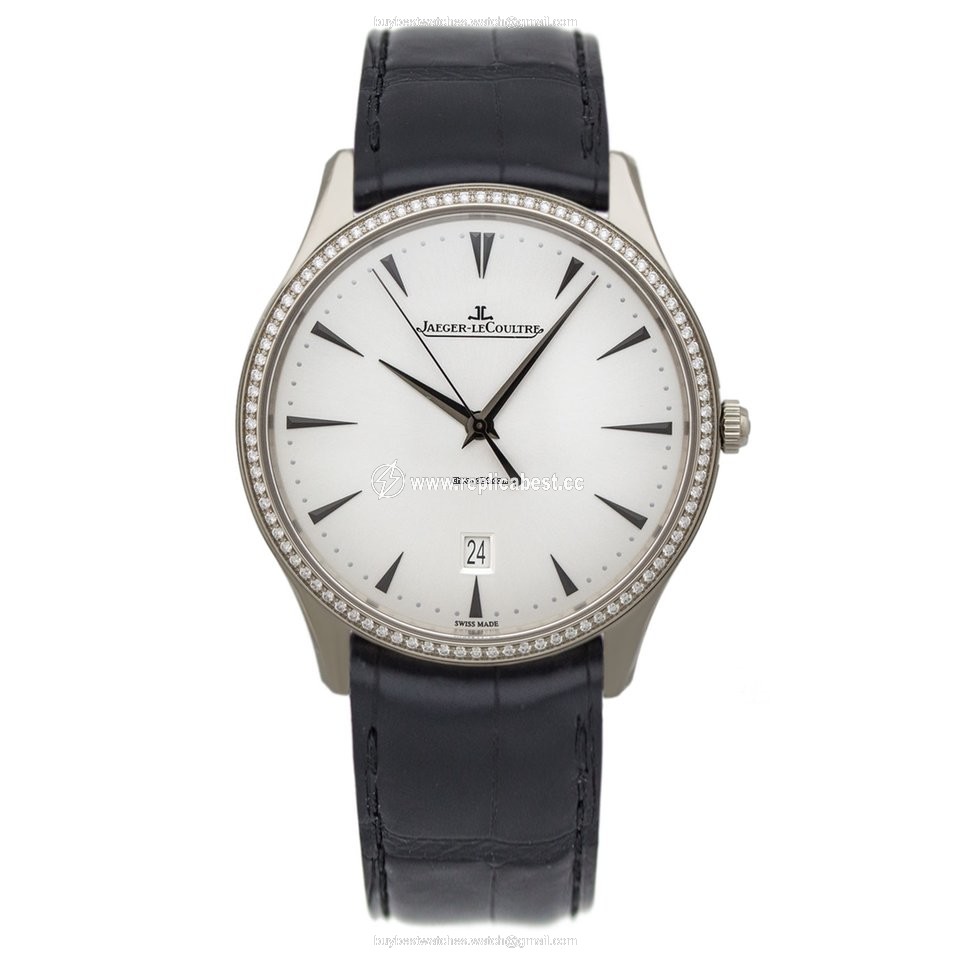 Jaeger-LeCoultre Master Ultra Thin Date Mens watch Unisex Automatic White gold Q1283501 or 1283501