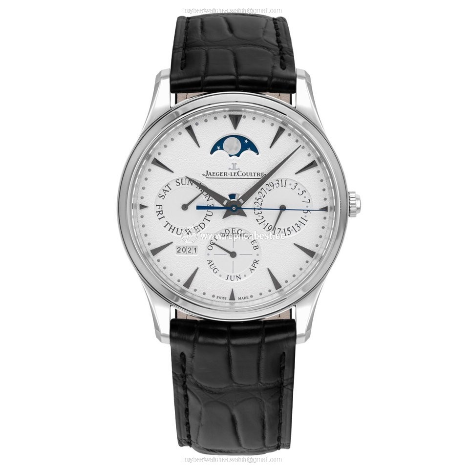 Jaeger-LeCoultre Master Ultra Thin Perpetual Mens watch Unisex Automatic White gold Q1303520 or 1303520