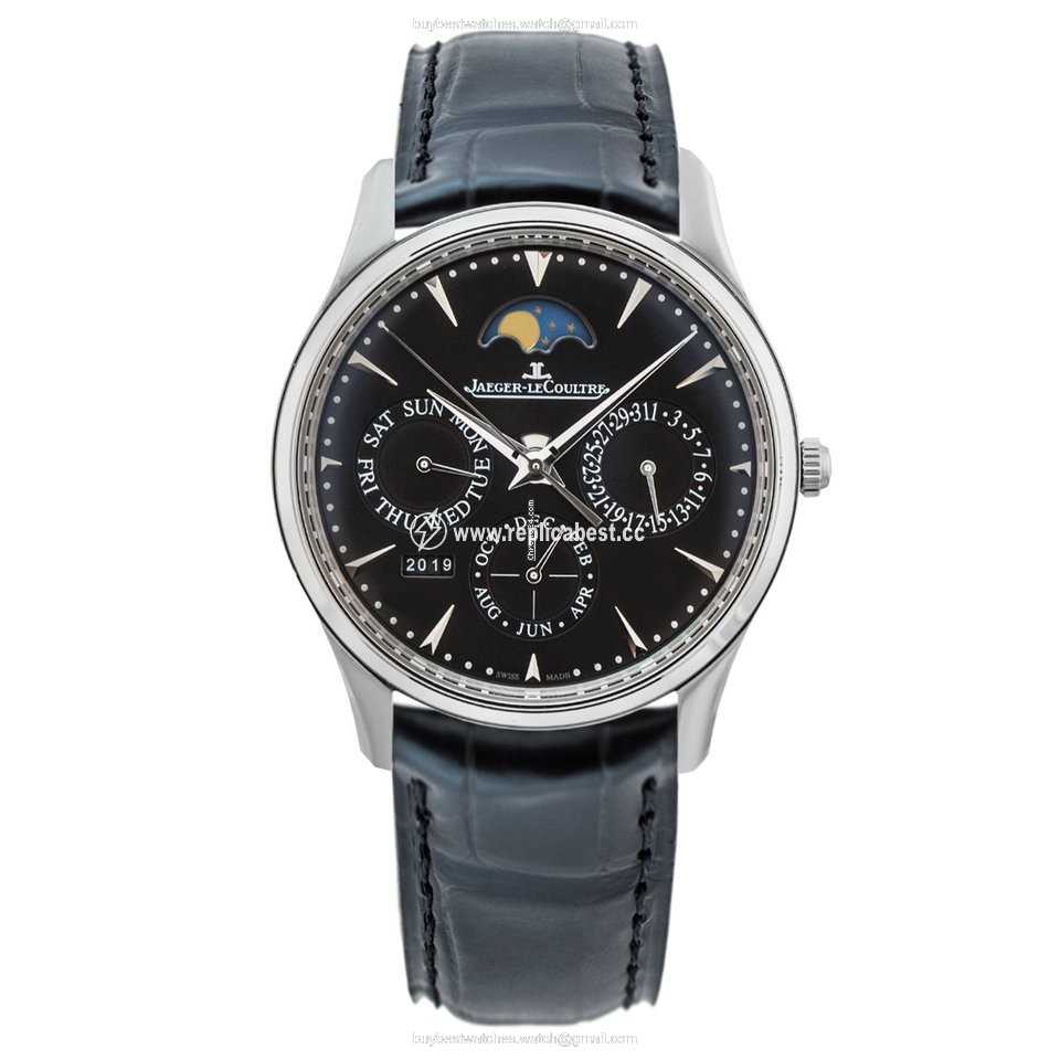 Jaeger-LeCoultre Master Ultra Thin Perpetual Mens watch Unisex Automatic Steel Q1308470 or 1308470