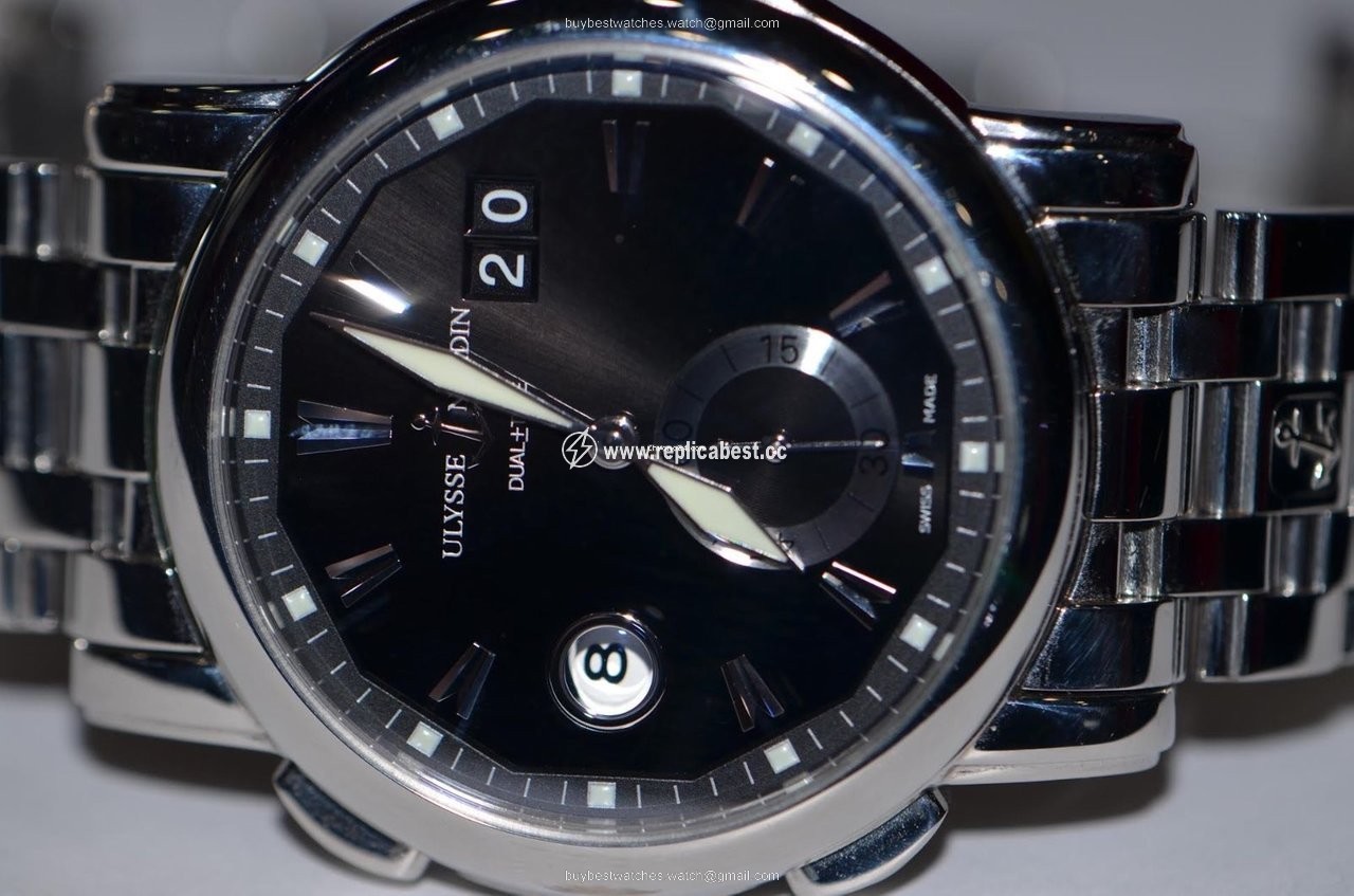 Ulysse Nardin Dual Time Mens watch Unisex Automatic Steel 243-55-7 91