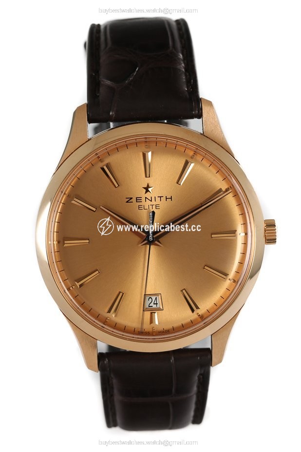 Zenith Captain Central Second Mens watch Unisex Automatic Rose gold 18.2020.670