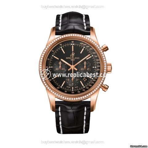 Breitling Transocean Chronograph Mens watch Unisex Automatic Red gold RB015253 BB16