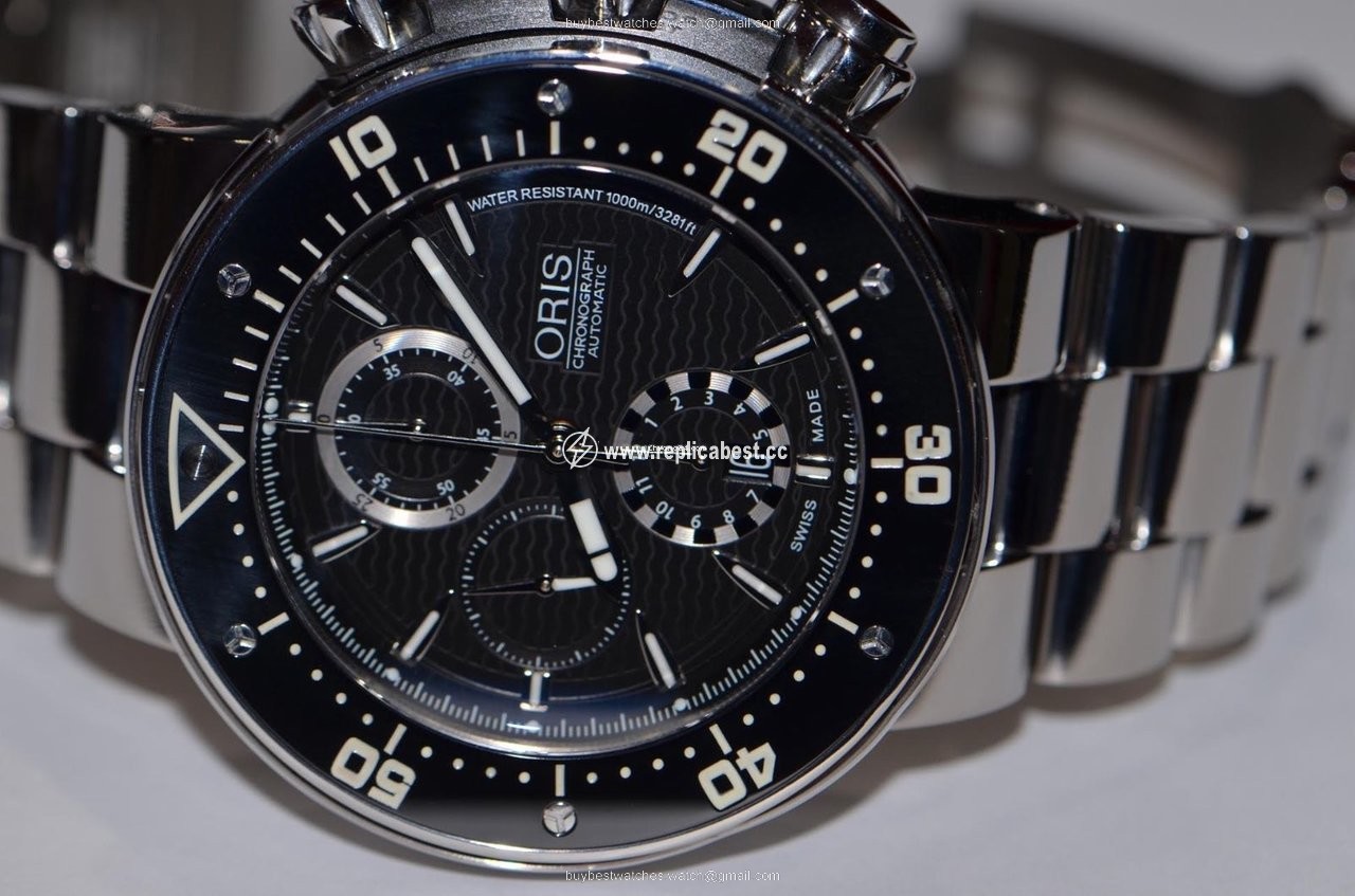 Oris ProDiver Chronograph Mens watch Unisex Automatic Titanium 01 774 7683 7154