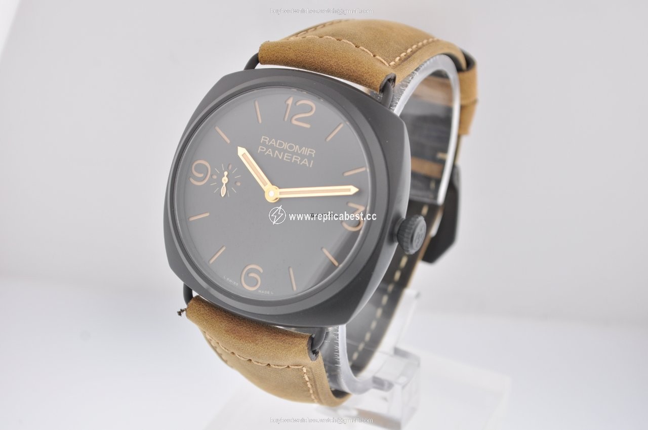 Panerai Radiomir 3 Days 47mm Mens watch Unisex Manual winding Ceramic PAM00504