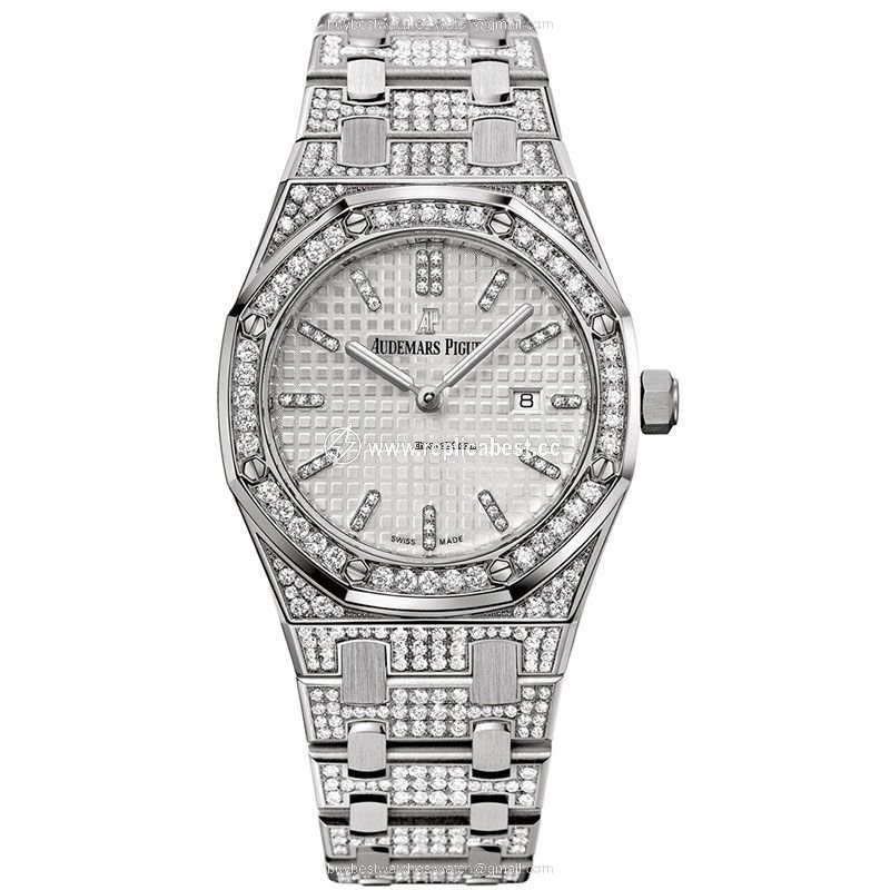 Audemars Piguet Royal Oak Lady Womens watch Quartz White gold 67652BC.ZZ.1262BC.01