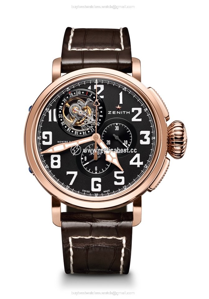 Zenith Pilot Type 20 Tourbillon Mens watch Unisex Automatic Titanium 87.2430.4035 21.C721