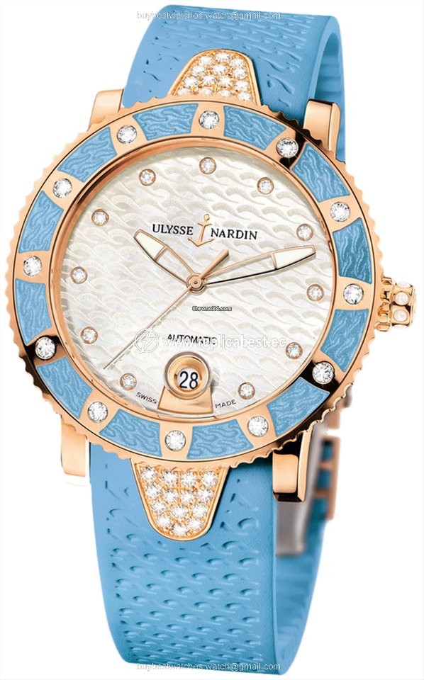 Ulysse Nardin Lady Diver Womens watch Automatic Rose gold 8106-101E-3C 10.13