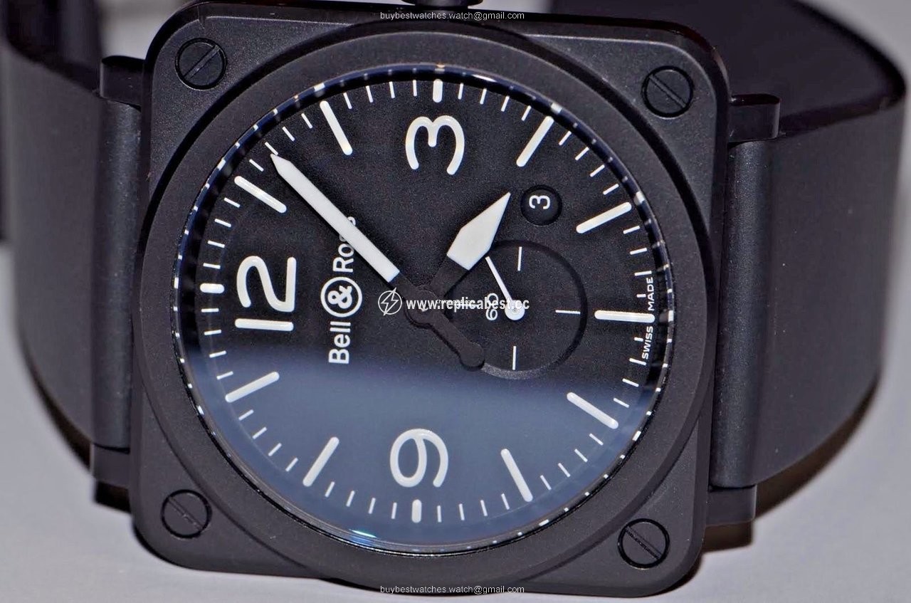 Bell & Ross BR S Mens watch Unisex Quartz Ceramic BRS-BL-CES SSA