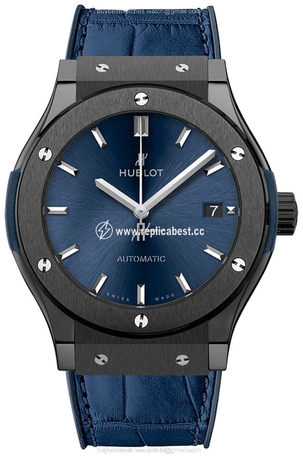 Hublot Classic Fusion Blue Mens watch Unisex Automatic Ceramic 511.cm.7170.lr Ceramic Blue