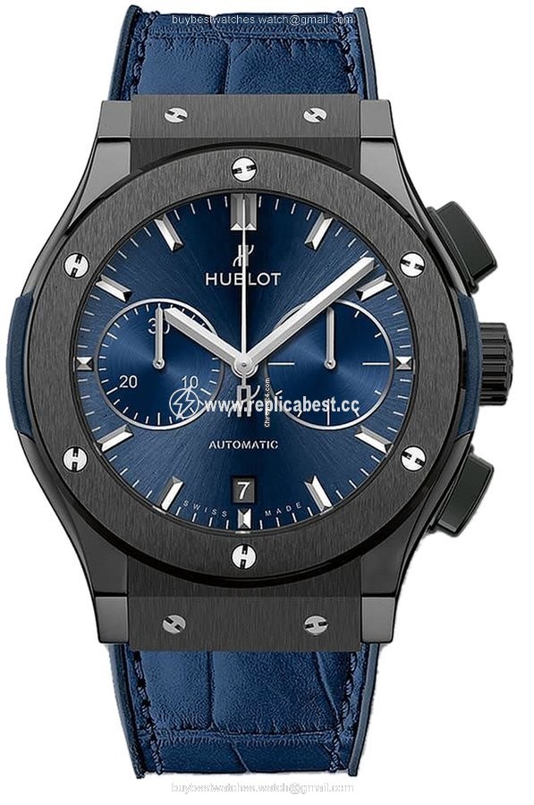 Hublot Classic Fusion Blue Mens watch Unisex Automatic Ceramic 521.cm.7170.lr Ceramic Blue