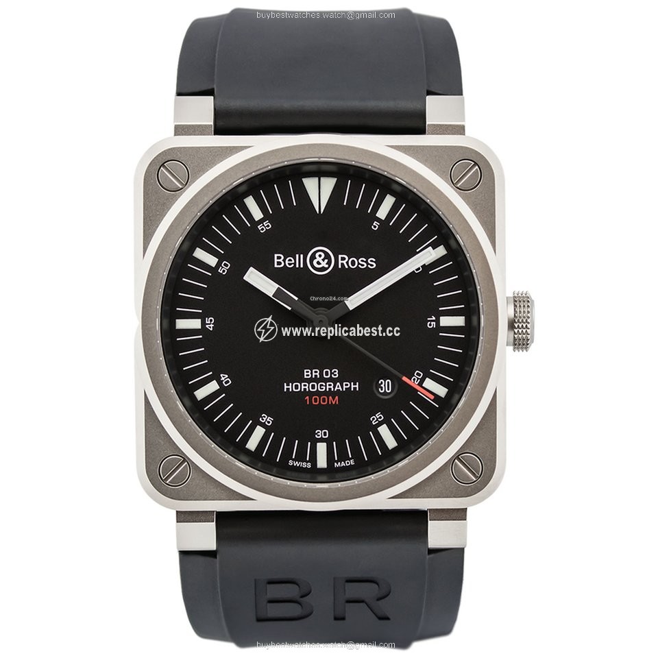 Bell & Ross BR 03 Mens watch Unisex Automatic Steel BR0392-HOR-BLC SRB
