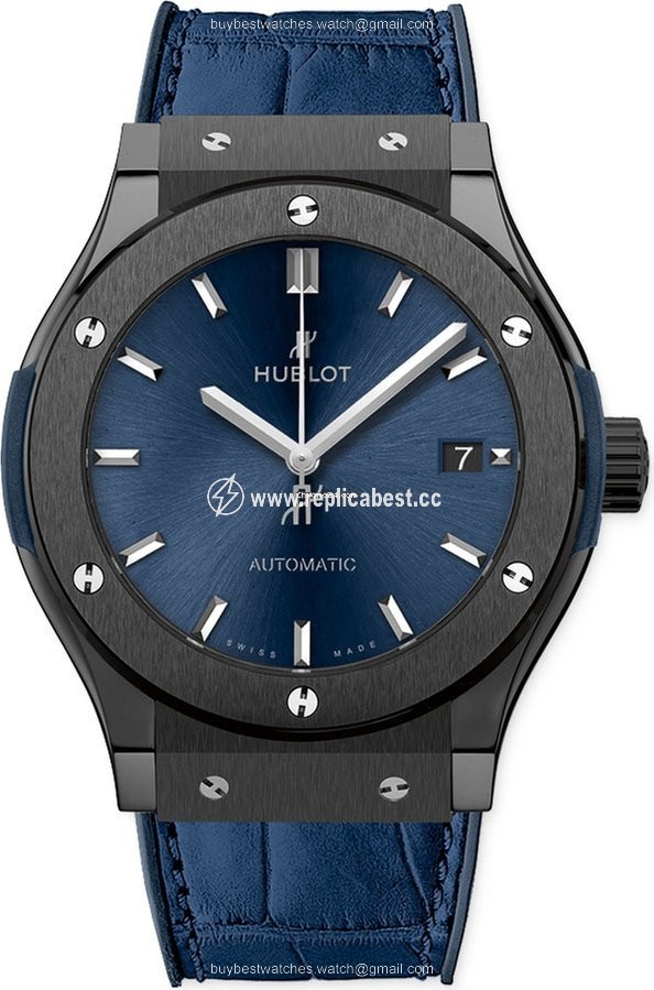 Hublot Classic Fusion Blue Automatic Ceramic 565.cm.7170.lr Ceramic Blue
