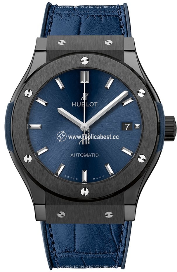 Hublot Classic Fusion Blue Mens watch Unisex Automatic Ceramic 542.cm.7170.lr Ceramic Blue