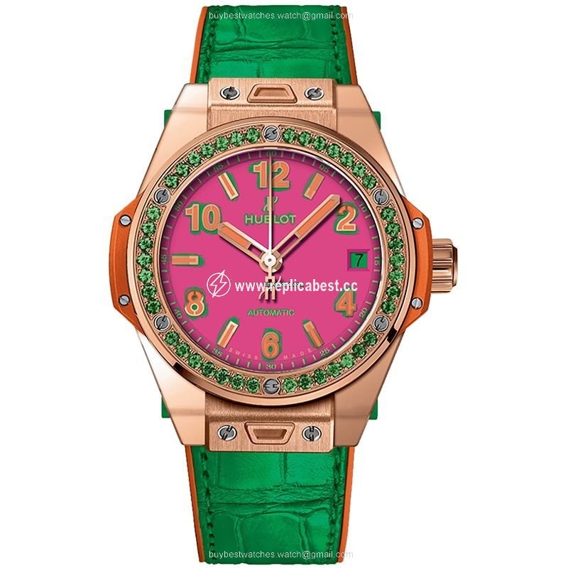 Hublot Big Bang Pop Art Womens watch Automatic Rose gold 465.OG.7398.LR.1222.POP16 APPLE