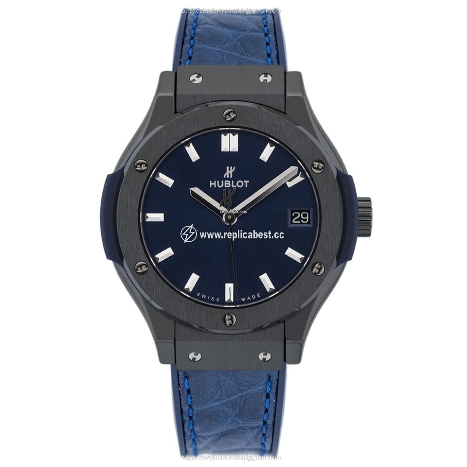 Hublot Classic Fusion Blue Womens watch Quartz Ceramic 581.CM.7170.LR