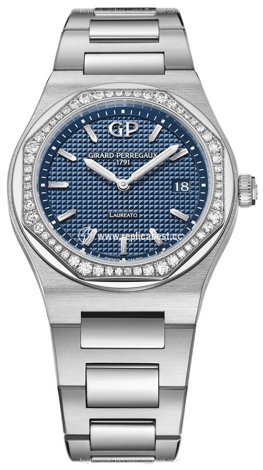 Girard Perregaux Laureato Womens watch Quartz Steel 80189d11a431-11a