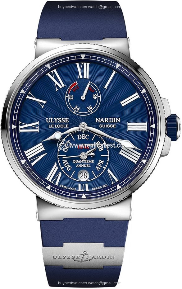 Ulysse Nardin Marine Chronometer 43mm Mens watch Unisex Automatic Steel 1133-210-3 e3