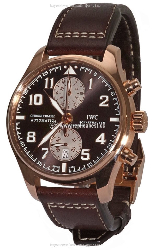 IWC Pilot Chronograph Mens watch Unisex Automatic Rose gold IW387805