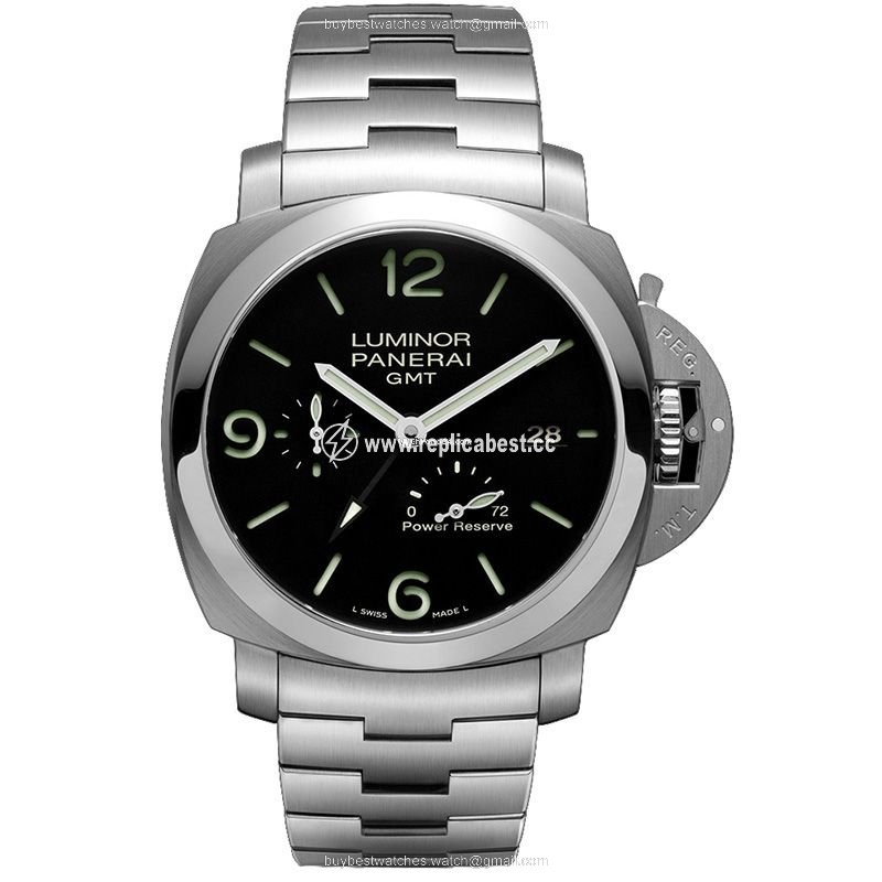 Panerai Luminor 1950 3 Days GMT Power Reserve Automatic Mens watch Unisex Automatic Steel PAM00347