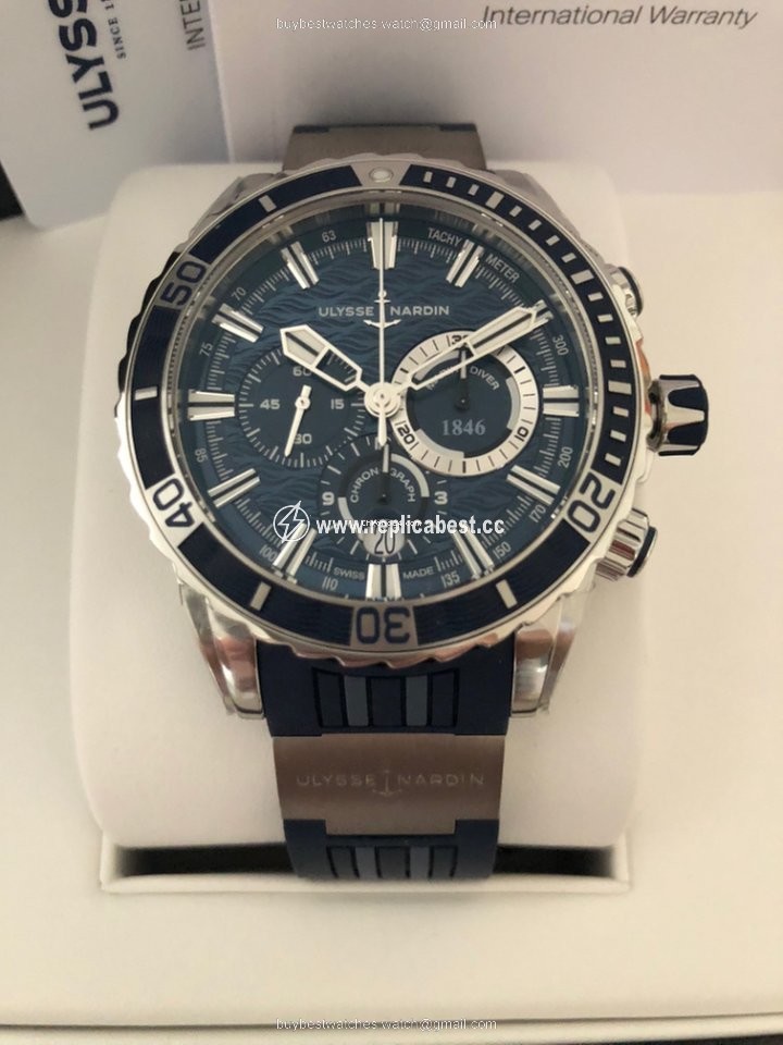 Ulysse Nardin Diver Chronograph Mens watch Unisex Automatic Steel 1503-151-3 93