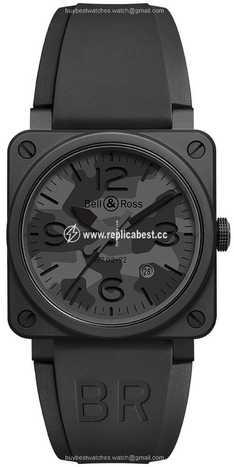 Bell & Ross BR 03 Mens watch Unisex Automatic Ceramic BR0392-CAMO-CE SRB