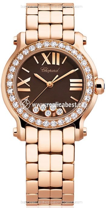 Chopard Happy Sport Womens watch Quartz Rose gold 274189-5008